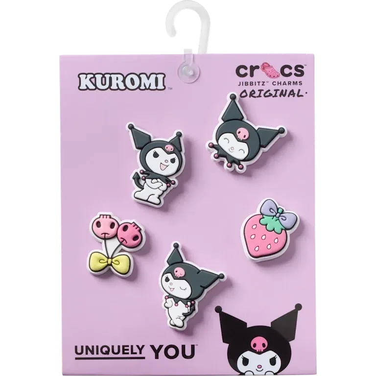 Zestaw 5 przypinek Jibbitz Sanrio Kuromi Zestaw 5 przypinek Jibbitz Sanrio Kuromi