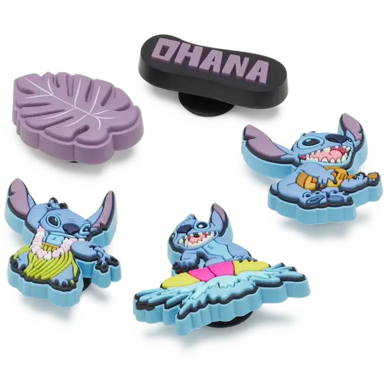 Zestaw 5 przypinek Jibbitz „Stitch Tropical” Zestaw 5 przypinek Jibbitz „Stitch Tropical”
