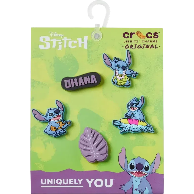 Zestaw 5 przypinek Jibbitz „Stitch Tropical” Zestaw 5 przypinek Jibbitz „Stitch Tropical”