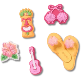 Zestaw 5 przypinek Jibbitz „Tiki Vacation”