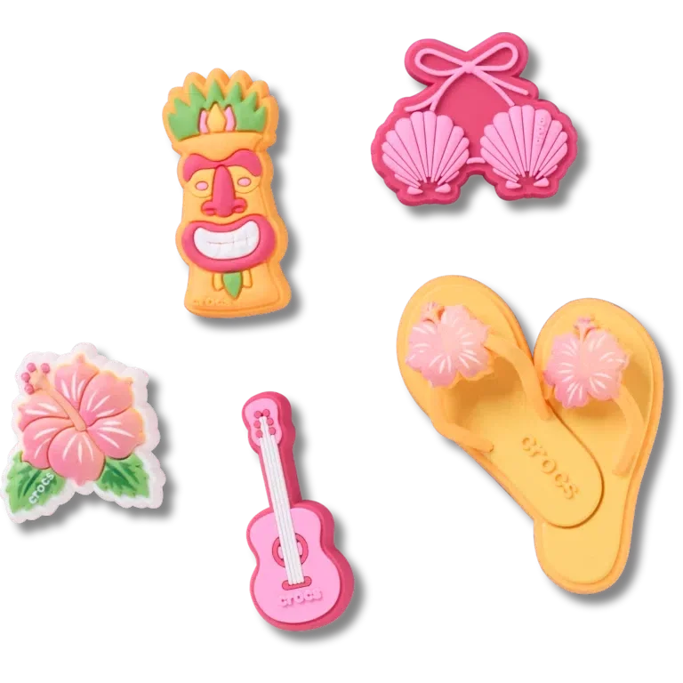 Zestaw 5 przypinek Jibbitz „Tiki Vacation” Zestaw 5 przypinek Jibbitz „Tiki Vacation”