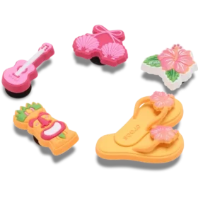 Zestaw 5 przypinek Jibbitz „Tiki Vacation”