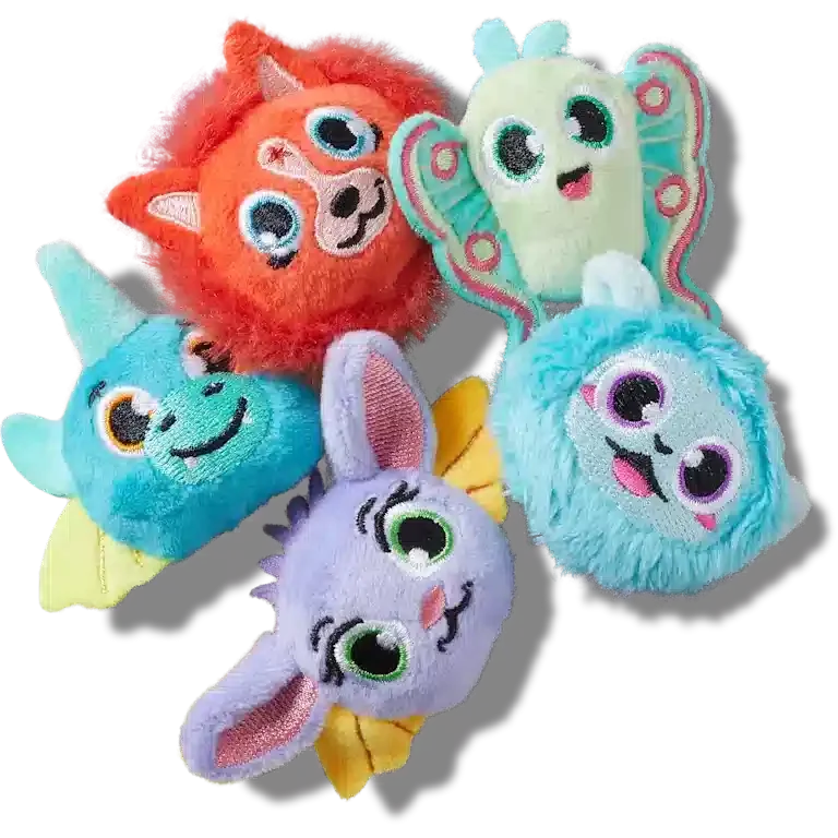 Zestaw 5 przypinek Jibbitz™ z futrzastymi zwierzętami z serii „Fantasy Animals” Zestaw 5 przypinek Jibbitz™ z futrzastymi zwierzętami z serii „Fantasy Animals”