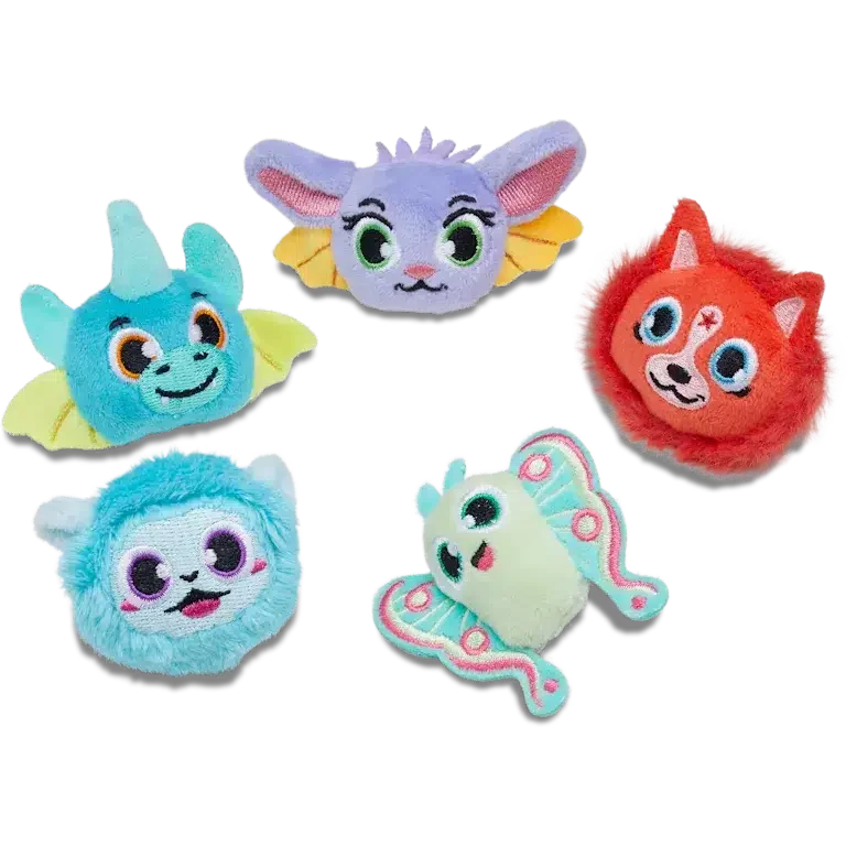 Zestaw 5 przypinek Jibbitz™ z futrzastymi zwierzętami z serii „Fantasy Animals” Zestaw 5 przypinek Jibbitz™ z futrzastymi zwierzętami z serii „Fantasy Animals”