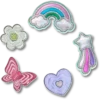 Zestaw 5 przypinek Jibbitz™ z motywami Funky Girly Zestaw 5 przypinek Jibbitz™ z motywami Funky Girly