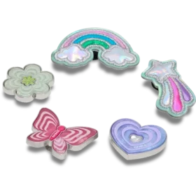 Zestaw 5 przypinek Jibbitz™ z motywami Funky Girly