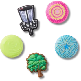 Zestaw 5 przypinek Jibbitz™ z motywem Disc Golf