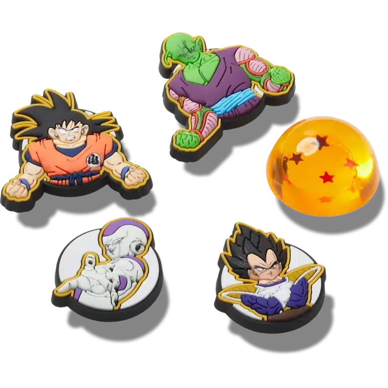 Zestaw 5 przypinek Jibbitz™ z motywem Dragon Ball Z Zestaw 5 przypinek Jibbitz™ z motywem Dragon Ball Z