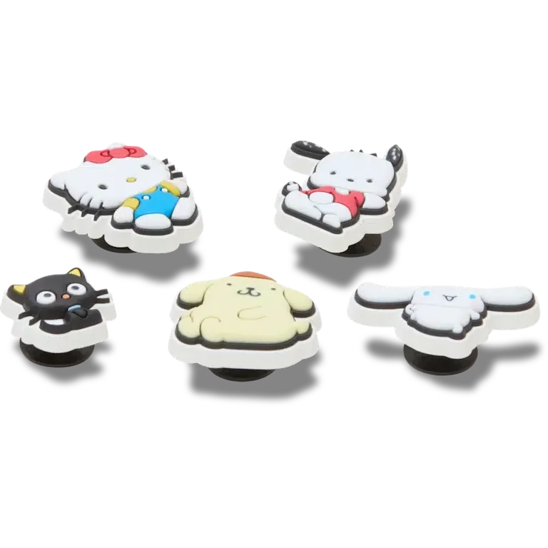 Zestaw 5 przypinek Jibbitz™ z motywem HK Friends Zestaw 5 przypinek Jibbitz™ z motywem HK Friends