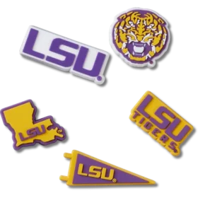 Zestaw 5 przypinek Jibbitz™ z motywem LSU