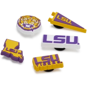 Zestaw 5 przypinek Jibbitz™ z motywem LSU