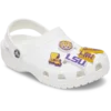 Zestaw 5 przypinek Jibbitz™ z motywem LSU Zestaw 5 przypinek Jibbitz™ z motywem LSU