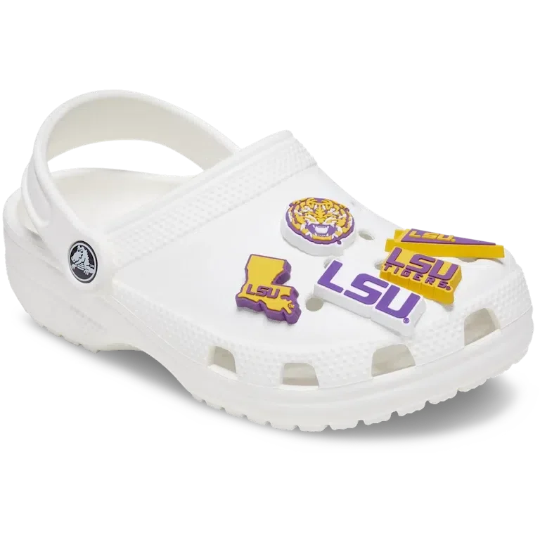 Zestaw 5 przypinek Jibbitz™ z motywem LSU Zestaw 5 przypinek Jibbitz™ z motywem LSU