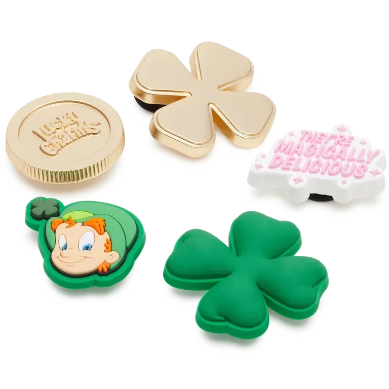 Zestaw 5 przypinek Jibbitz z motywem Lucky Charms Zestaw 5 przypinek Jibbitz z motywem Lucky Charms