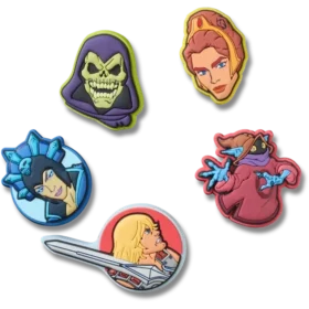 Zestaw 5 przypinek Jibbitz™ z motywem Masters Universe