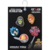 Zestaw 5 przypinek Jibbitz™ z motywem Masters Universe Zestaw 5 przypinek Jibbitz™ z motywem Masters Universe
