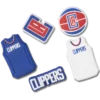 Zestaw 5 przypinek Jibbitz™ z motywem NBA Los Angeles Clippers Zestaw 5 przypinek Jibbitz™ z motywem NBA Los Angeles Clippers