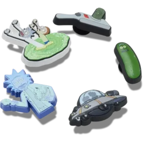 Zestaw 5 przypinek Jibbitz z motywem Rick and Morty