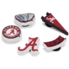 Zestaw 5 przypinek Jibbitz z motywem Uniwersytetu Alabama Zestaw 5 przypinek Jibbitz z motywem Uniwersytetu Alabama