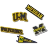 Zestaw 5 przypinek Jibbitz™ z motywem Uniwersytetu Michigan Zestaw 5 przypinek Jibbitz™ z motywem Uniwersytetu Michigan