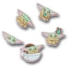 Zestaw 5 przypinek Jibbitz™ z postacią Grogu z Gwiezdnych Wojen Zestaw 5 przypinek Jibbitz™ z postacią Grogu z Gwiezdnych Wojen