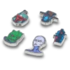 Zestaw 5 przypinek Jibbitz™ z postaciami z „Gwiezdnych wojen” Zestaw 5 przypinek Jibbitz™ z postaciami z „Gwiezdnych wojen”