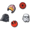 Zestaw 5 przypinek Jibbitz™ z symbolami z Gwiezdnych Wojen Zestaw 5 przypinek Jibbitz™ z symbolami z Gwiezdnych Wojen