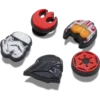 Zestaw 5 przypinek Jibbitz™ z symbolami z Gwiezdnych Wojen Zestaw 5 przypinek Jibbitz™ z symbolami z Gwiezdnych Wojen