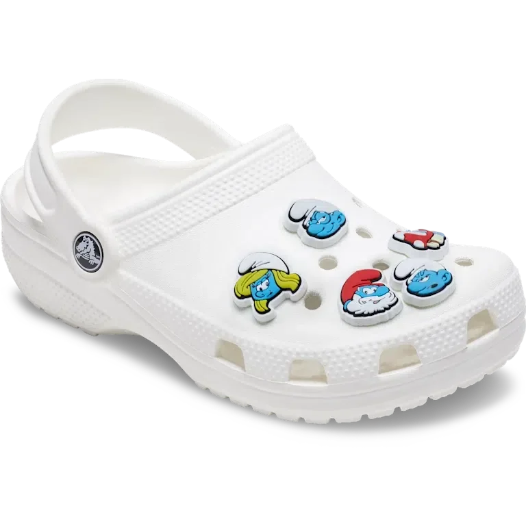Zestaw 5 przypinek Jibbitz ze Smerfami Zestaw 5 przypinek Jibbitz ze Smerfami