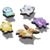 Zestaw 5 różnorodnych przypinek Jibbitz™ z motywem Pokemonów Zestaw 5 różnorodnych przypinek Jibbitz™ z motywem Pokemonów