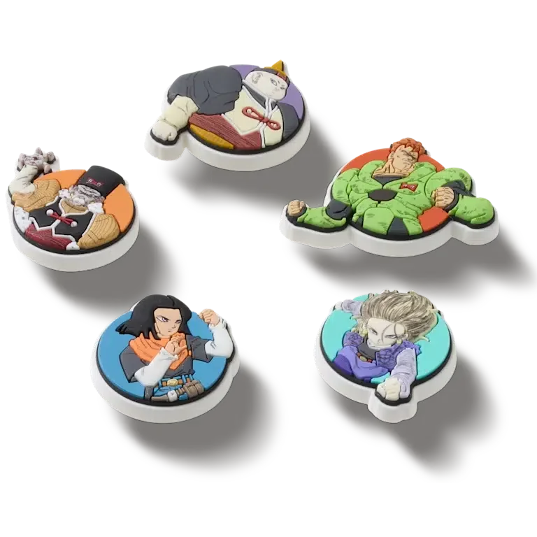 Zestaw 5 sztuk przypinek Jibbitz™ z motywem Dragon Ball Z Zestaw 5 sztuk przypinek Jibbitz™ z motywem Dragon Ball Z