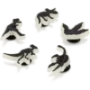 Zestaw 5 świecących w ciemności przypinek do butów Jibbitz z motywem dinozaurów Zestaw 5 świecących w ciemności przypinek do butów Jibbitz z motywem dinozaurów