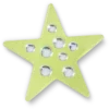 Zielone przypinki Jibbitz™ „Green Gem Star”