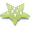 Zielone przypinki Jibbitz™ „Green Gem Star”